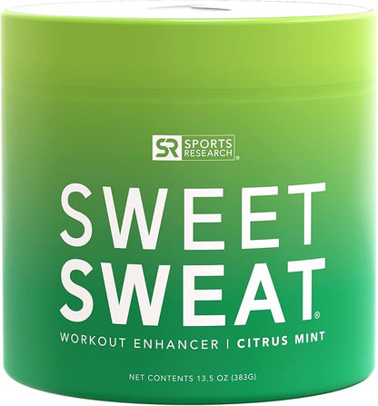 Sweet Sweat 'Workout Enhancer' Gel XL Jar - Maximize Your Exercise & Sweat Faster - 13.5oz (Citrus Mint)