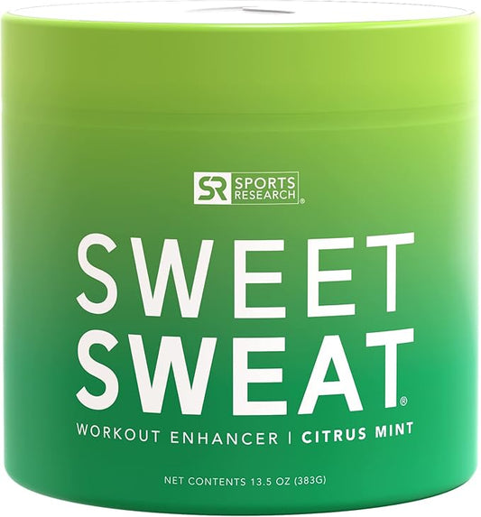 Sweet Sweat 'Workout Enhancer' Gel XL Jar - Maximize Your Exercise & Sweat Faster - 13.5oz (Citrus Mint)