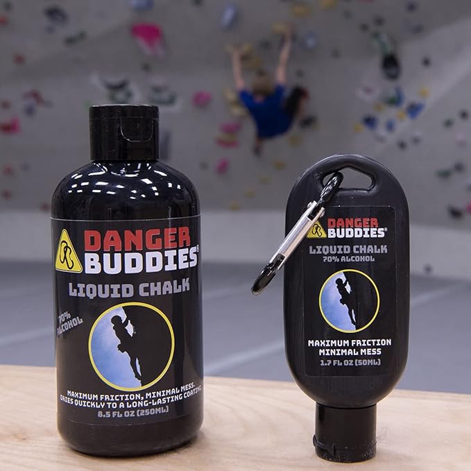Danger Buddies Liquid Chalk for Rock Climbing, Weight Lifting, Gymnastics & More
