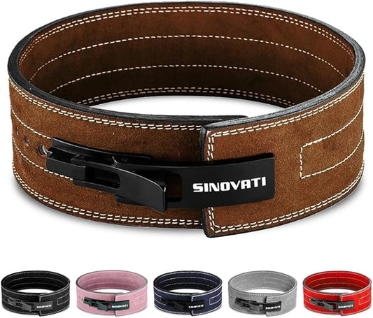 Weight-lifting belt for men with lever buckle 8.5cm / 10cm Height