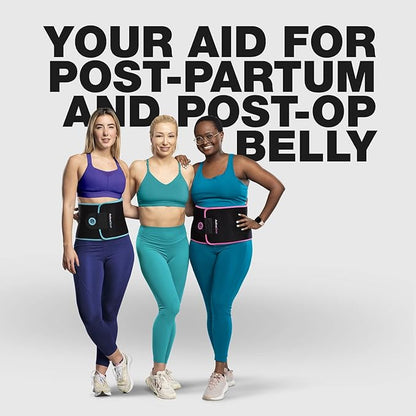 ActiveGear Premium Waist Trimmer & Trainer Belt for Men and Women - Sweat-Enhancing Slimming Wrap for Stomach, Adjustable Fit