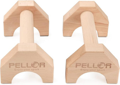 Pushup Stands - Wooden Push Up Bars Gym