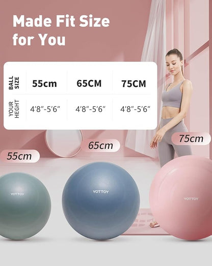Anti-Burst Exercise Ball for Working Out