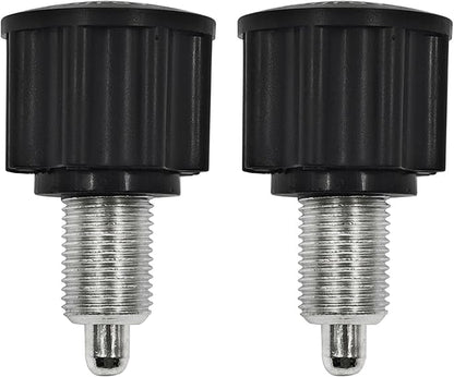 2 PCS M16 Pop Pull Pin Knob Pull Pin Spring Knob for Fitness Equipment, Bicycle Equipment Exercise Bike Replacement Parts, Black