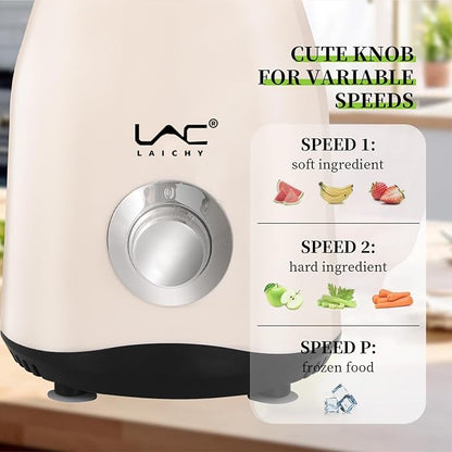 Blender for Smoothies,Personal Blender and Grinder Combo for Kitchen with a 54oz Portable Smoothie Cups,Shakes,Juices,Frozen Drinks and a 12oz Coffee Cup with Seal Cover for Coffee Beans(Cream)