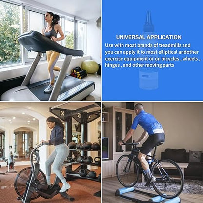 Treadmill Lubricant for Belt,100% 5 Ounce Silicone Treadmill Oil Belt Lubes, Twist Cap and Application Tube Easy for Full Belt Width Lubrication,Suitable for All Kinds of Treadmills