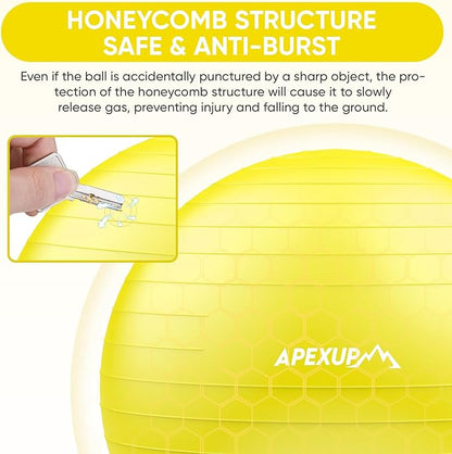 APEXUP Yoga Ball Exercise Ball