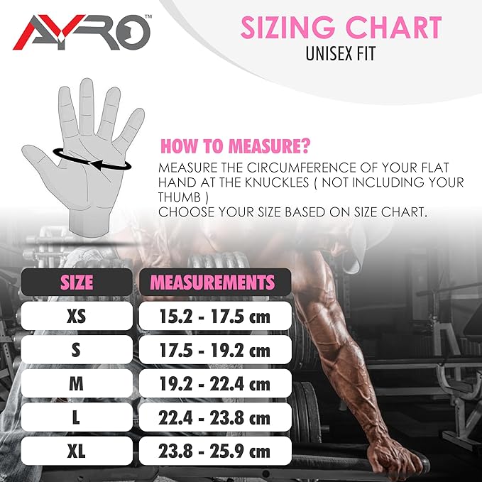 AYRO Ventilated Weightlifting Workout Gloves for Men & Women, Gym Gloves with Built-in Wrist Wraps for Men & Women-Best for Weightlifting, Gym Fitness, Hand Support & Cross Training