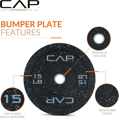 CAP Barbell Rubber Olympic Bumper Plate
