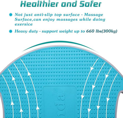 NALANDA Wobble Balance Board, Core Trainer for Balance Training and Exercising, Healthy Material Non-Skid TPE Bump Surface, Stability Board for Kids and Adults