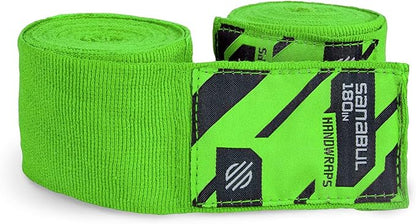 Sanabul Elastic 180 inch Boxing Hand Wraps for Boxing Gloves Muay Thai Kickboxing MMA Wraps for Men & Women