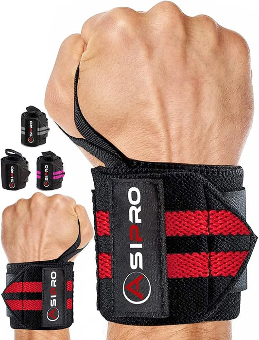 Wrist Wraps for Weightlifting 18" Wrist Straps for Weightlifting Weight Lifting Wrist Wraps for Men & Women, Muñequeras para Gym Wrist Support for Working Out, Gym Wrist Wraps for Powerlifting