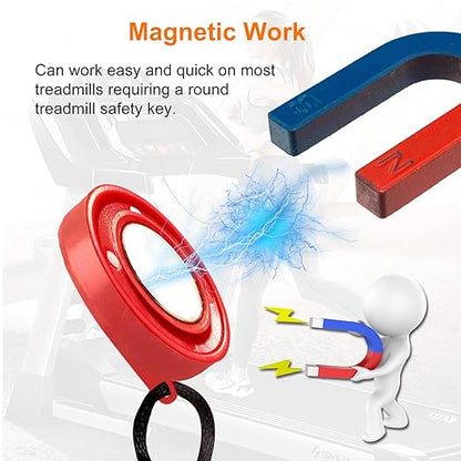 Treadmill Magnet Safety Key for Proform, Image, Weslo, Reebok, Epic, Golds Gym, Freemotion, and Healthrider Treadmills