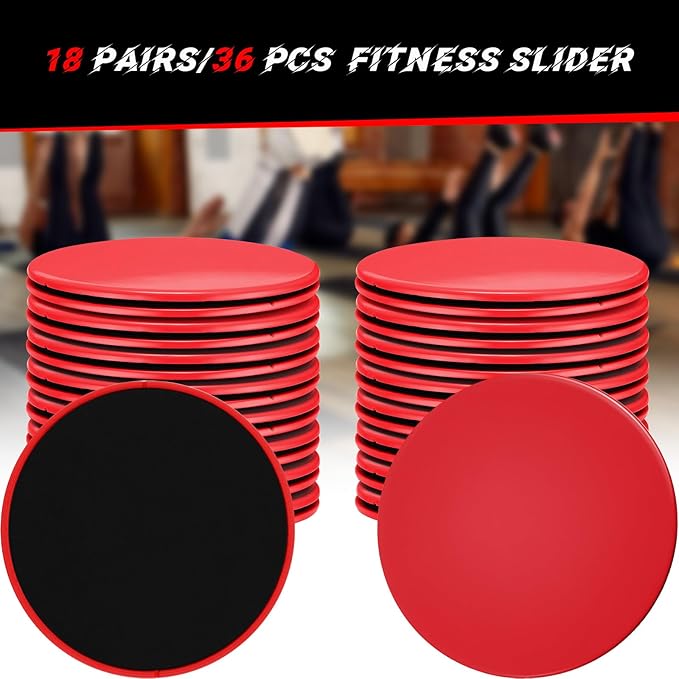 Syhood 36 Pcs (18 Pairs) Core Sliders Bulk