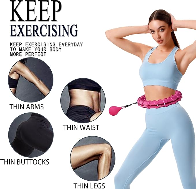 Dumoyi Smart Weighted Hoop for Adults Weight Loss