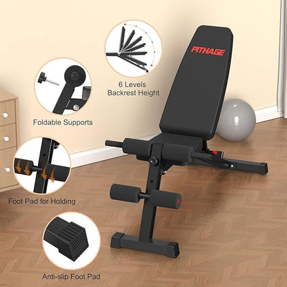Weight Bench Workout Bench for Home Gym Adjustable 660LBS