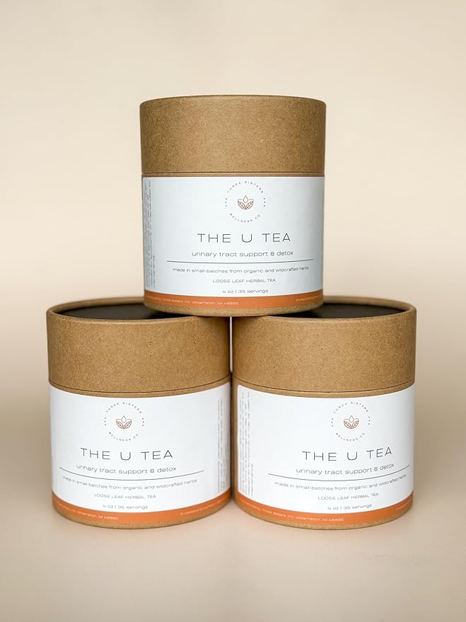The U Tea - Organic Detox Tea for Urinary Tract Health, Bladder Support, UTI, Liver Detox Tea, Kidney Detox, Natural Remedies for Quick Pain Relief