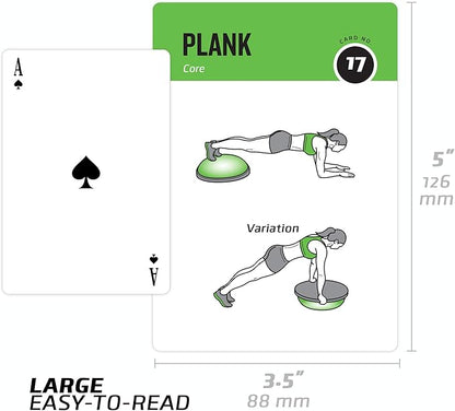 NewMe Fitness Half Balance Ball Workout Cards