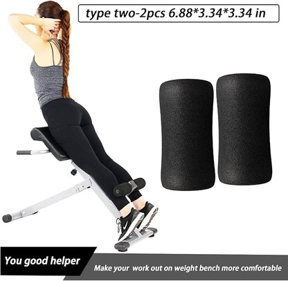 Foot Foam Padding(6.88 * 3.34 * 3.34 in), High Density Foam Pads on Exercise Equipment Tubes for Home Gym Equipment, Tube Foam Cover on Leg Extension, Leg Curl, Marcy Smith Cage Machine