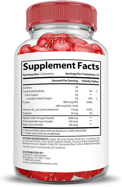 (2 Pack) Trim Tummy Keto ACV Gummies Extreme 2000MG Trim Tummy Keto Gummies Apple Cider Vinegar Formulated with Pomegranate Beet Juice Powder B12 Vegan Non GMO 120 Gummys