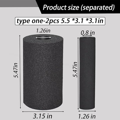 Foot Foam Pads Roller (5.5 * 3.1 * 3.1in), Marcy Olympic Weight Bench Foam for Inversion Table,Sit Ups,Leg Curl Press Attachment Extension (Black)