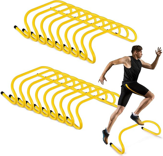 Wettarn 18 Pcs 6" Speed Training Hurdles Agility