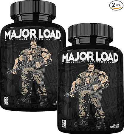 Testosterone Booster for Men - Testosterone Supplement with Horny Goat Weed, Maca Root, & Tribulus Terrestris - Tongkat Ali for Men - Energy, Stamina & Strength - Test Booster - 2 Pack
