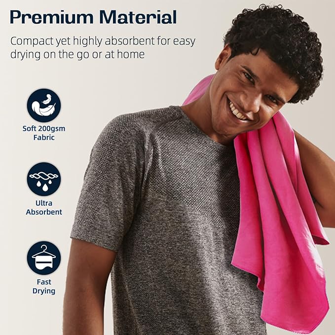 BAGAIL Camping Towel with EVA Case