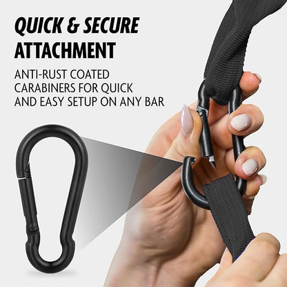 DMoose Fitness Hanging Ab Straps for Pull Up 2 Rust-Resistant