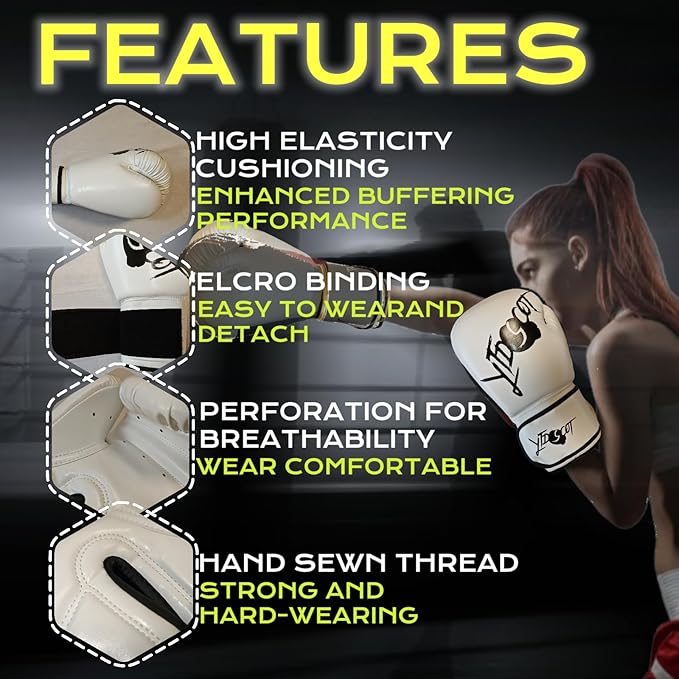 Boxing Gloves for Men, Heavy Bag Workout Boxing Gloves, Sparring Training Fighting Gloves for Boxing Kickboxing Punching Bag Muay Thai MMA