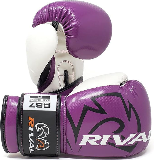 RIVAL Boxing RB7 Fitness Plus Bag Gloves, Ergo Strap System and High-Density Layered Padding for Heavy Bag and Mitt Work