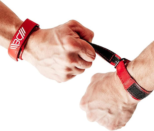 WARM BODY COLD MIND Leather Wrist Wraps for Weightlifting, Powerlifting, Gym – Wrist Support for Men & Women – Heavy Duty Wrist Straps for Strength Training