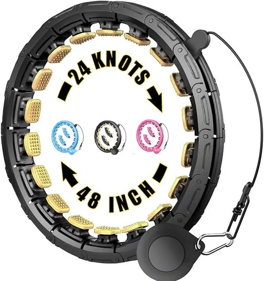 Weighted Fit Hoop 2 in 1 Abdomen 60inch 30 30 Knots,47inch Knots,47inch 24 24 Knots,Great