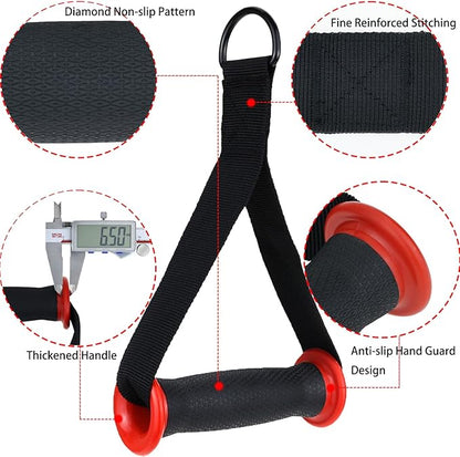 Gym Resistance Handles，Heavy Duty Replacement Handle/Grips Attachments for Cable Machine Pulleys, Resistance Band and Strength Trainer, for Gyms/Home Eexercise Workout