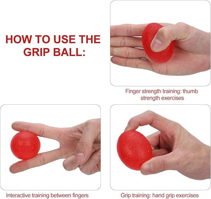 Sonew 5pcs Silicone Grip Ball Egg-Shaped Wrist Exercise