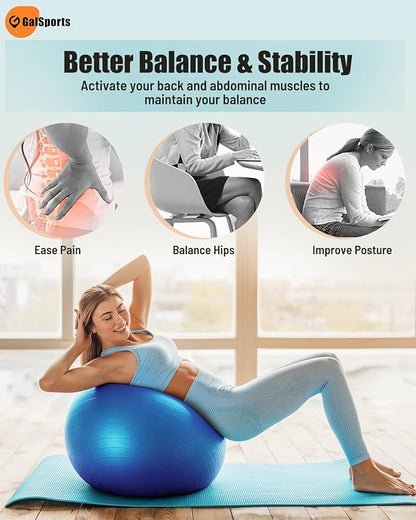 Yoga Ball Exercise Ball for Working Out