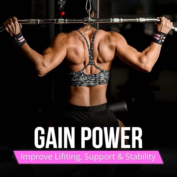 Wrist Wraps for Weightlifting 18" Wrist Straps for Weightlifting Weight Lifting Wrist Wraps for Men & Women, Muñequeras para Gym Wrist Support for Working Out, Gym Wrist Wraps for Powerlifting