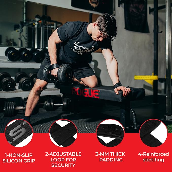 BEAST RAGE Lifting Straps for Weightlifting, Weight Lifting Straps Gym Power Workouts Lifting Wrist Straps Padded Cotton Men Women Support Lifters Deadlift Straps Hard Pull Exercise Straps
