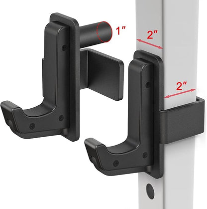 SELEWARE Solid Steel J Hooks for 2" x 2" or 3" x 3" Tube 1" or 5/8" Hole 2