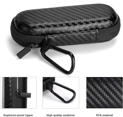 Glamgen Kardiamobile Ekg Monitor Case, Case for Kardiamobile EKG Heart Monitor, Hard Travel Box for Alivecor Kardia Mobile 6L, Pill Box and Carabiner Clip Included