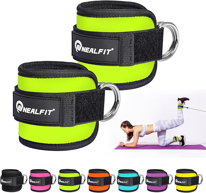 Ankle Strap for Cable Machine, Gym Ankle Cuff for Kickbacks, Leg Extensions, Glute Workouts, Booty Hip Abductors Exercise for Women and Men