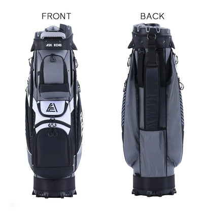 ASK ECHO T-Lock Golf Cart Bag with 14 Way Organizer Divider Top, Premium Cart Bag with Handles and Rain Cover for Men