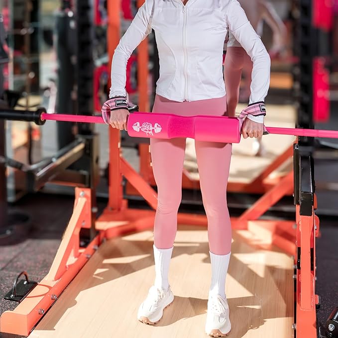 Barbell Pad Set for Squat 2 Upgraded Straps,3 Booty 2 Weightlifting