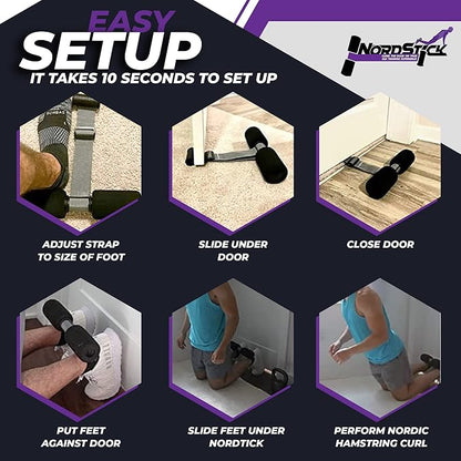 NordStick Nordic Hamstring Curl Strap - Original Nord 5 Second