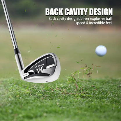 MAZEL Golf Individual Iron 1,2,3,4,5,6,7,8,9, Golf Iron with Steel Shafts for Right Handed Golfers