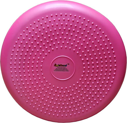 AppleRound Inflated Wobble Cushion with Hand Pump, Air Stability Board (Extra Thick), Core Balance Disc for Adults, Sensory Wiggle Seat for Kids, Flexible Seating for All Age, 13.5in / 34cm Diameter