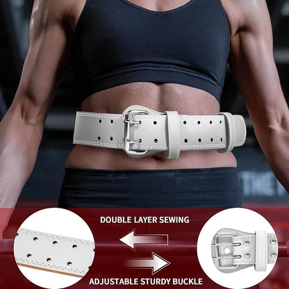 Leather Weight Lifting Belt for Men and Women