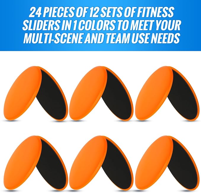 Wettarn 24 Pcs Core Sliders for Working Out
