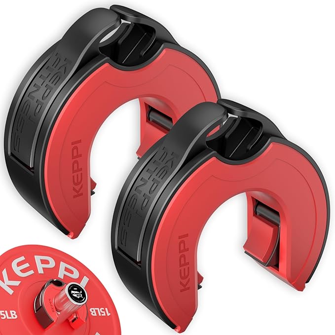 Barbell Clips, C-Shape Barbell Clamps for Weight lifting 2 Inch