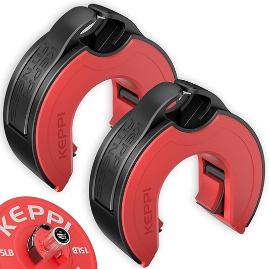 Barbell Clips, C-Shape Barbell Clamps for Weight lifting 2 Inch